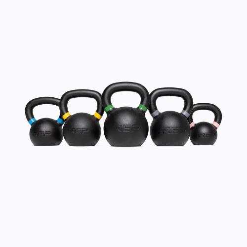 REP Fitness Kettlebell Set and Singles, 12 kg/26 lb Weight Range, Cast Iron, Strength Exercise Training, Home Gym, Power Workout Equipment, Free Weights, Dumbbell Alternative