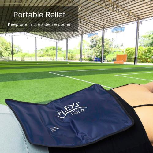 FlexiKold Gel Ice Packs (Standard Large: 10.5 x 14.5) for Injuries Reusable, Back Pain Relief, Knee Wrap, After Surgery, Ice Pack for Knee, Shoulder - 6300-COLD by NatraCure