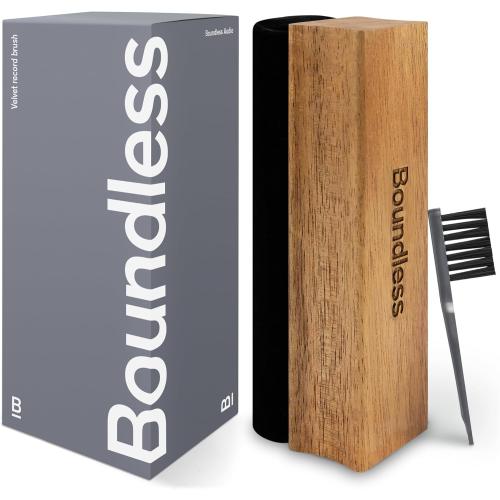 Boundless Audio Record Cleaner Brush - Velvet Vinyl Brush - Record Player Accessories for Vinyl Cleaning
