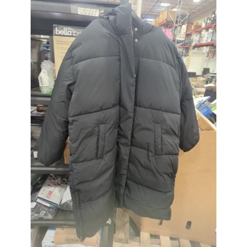 Size Large Color Black Long Puffer Jacket for Women,2024 Thickened Winter Coat Hooded with Deep Pockets, Ladies Warm Winter Jacket