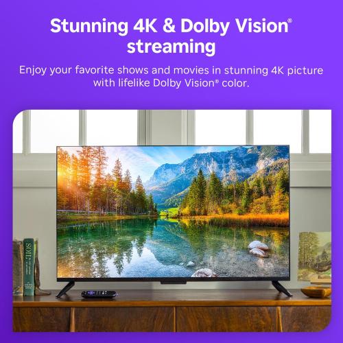 Roku Streaming Stick 4K with Voice Remote - HDR10  & Dolby Vision