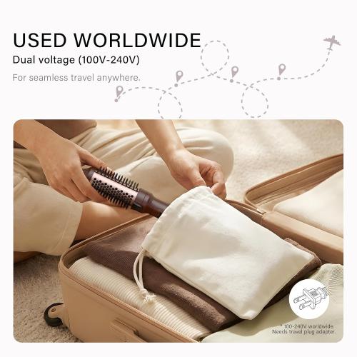 K&K Petite Mini Heated Round Brush，1 Inch