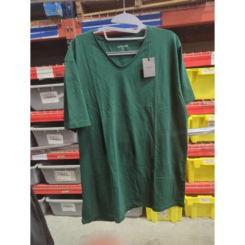 SIZE XL.  Lafaurie Men's Cotton Vneck-Green