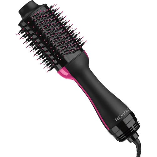REVLON One-Step Volumizer Hair Dryer and Styler | Less Frizz, More Shine, and Less Heat Damage for Fast and Easy Salon-Style Blowouts, for All Hair Types and Lengths (Black)