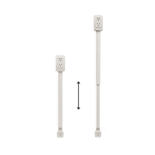 EZ Outlet Electrical Outlet Extender: Access Hard-to-Reach Outlets! For Use Behind Couches, Nightstands, Desks, etc. USB-A, USB-C, two AC outlets. Extends 22-34. Safety Certified!