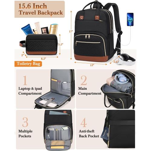 RAINSMORE Carry On Luggage with wheels, Softside Suitcases Set 3 Piece