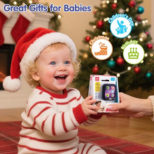 HOLA Toys for 1 Year Old Boys & Girls, 7 Functions Baby Musical Toy Watch, Learning & Travel Baby Toys 6-12-18 Months, Birthday Gift for Boys & Girls Christmas Stocking Stuffers