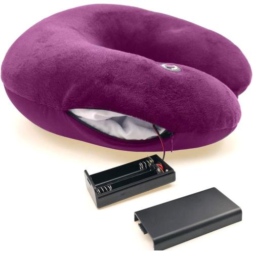 Hooshing Vibrating Neck Pillow Massage Therapy Pain Relief | Best Gift for Parents, Traveling Home Rest