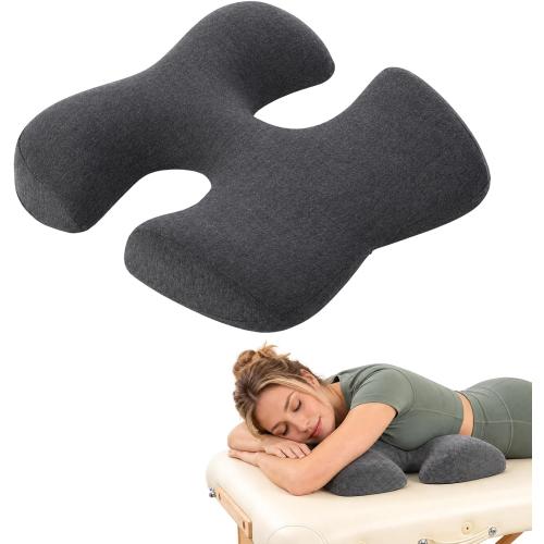 Breast Pillow for Massage, Face Down Pillow for Sleeping, T-Shape Cushion