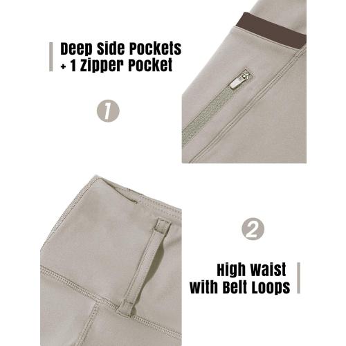 Size Small Khaki FitsT4 Sports Girls Riding Pants Full Seat High Waist Equestrian Breeches