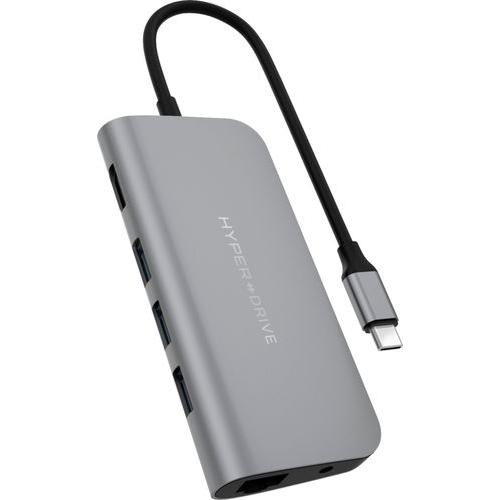 HyperDrive POWER USB-C Hub (9-in-1, for Laptops & Desktops) - Space Gray