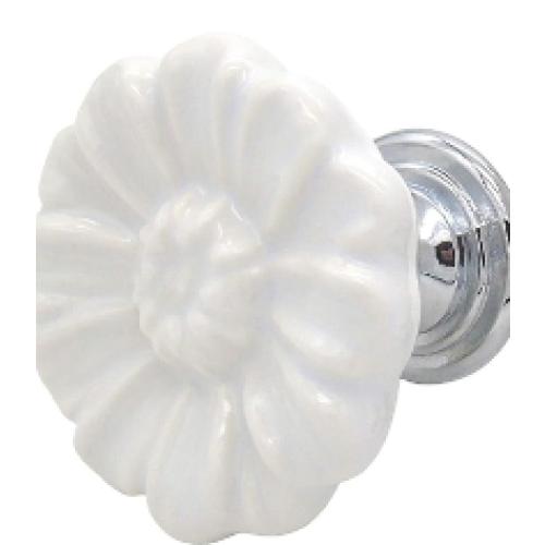 Vintage Floral Daisy Ceramic Dresser Drawer Knob