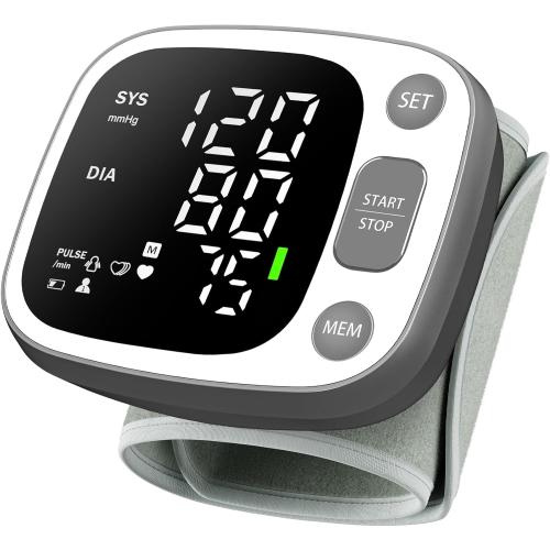 Oklar Wrist Blood Pressure Monitor, FDA Cleared Rechargeable BP Machine