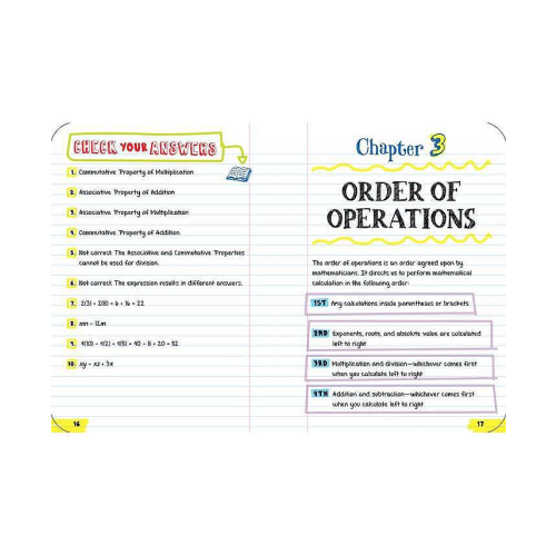 Everything You Need to Ace Pre-Algebra and Algebra I in One Big Fat Notebook by Workman Publishing - White