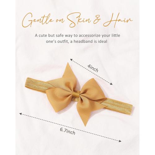 jollybows 40pcs Baby Girls Hair Bows Headbands Newborn Bows