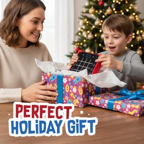 Electronic Light-Up Activity Pad for Kids Ages 6-12  | 8-in-1 Handheld Game | Brain & Memory Games | Great Gift Ideas for Boys and Girls. Focus Training | Educational Travel Toy
