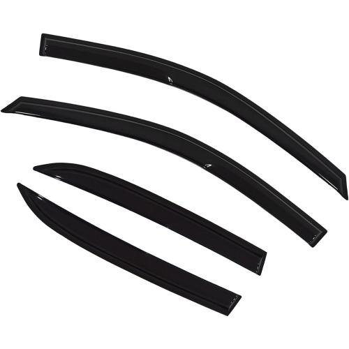 Window Visors Rain Guards Deflectors - 4-Pack Side Window Deflector Vent Shade for Car Windows Tape-On Outside Mount Acrylic Sun Rain Guard Replacement for Accord 4-Door Sedan 2003-2007