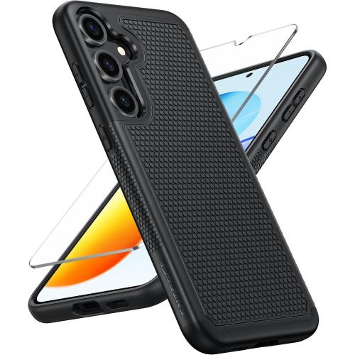 FNTCASE for Samsung Galaxy S25 Phone Case: Dual Layer Non Slip Protective