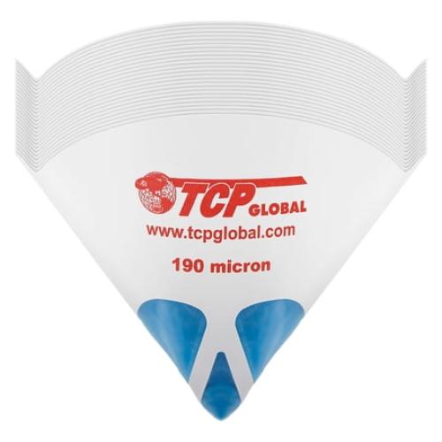 50 Pack of Paint Strainers with Fine 190 Micron Filter Tips PURE BLUE Ultra-Flow Blue Nylon Mesh Cone Paint Screen