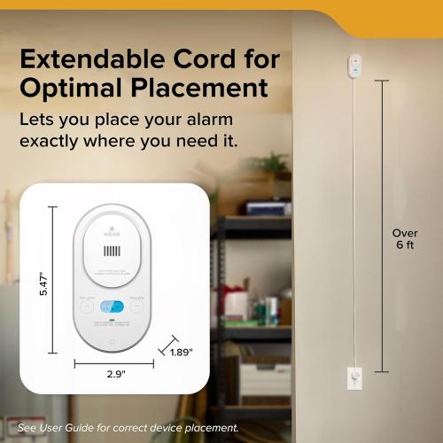 Kidde Carbon Monoxide & Explosive Gas Alarm, Plug-in & AA Battery, COPDLG