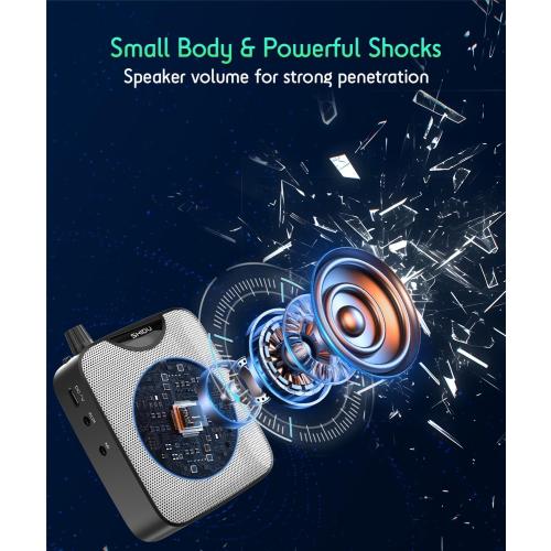 SHIDU 35W Voice Amplifier for Teachers Bluetooth Wireless Lavalier Mic