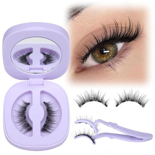 Magnetic Eyelashes with Applicator Natural Wispy Magnetic Lashes Easy Apply No Need Glue False Eyelashes by Lanflower