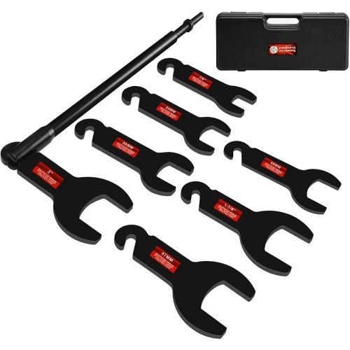 BETOOLL 8PCS Pneumatic Fan Clutch Wrench - 43300 Removal Tool Kit, Auto Repair Spanner Kit Installs Compatible With Ford, GM, Chrysler and Jeep