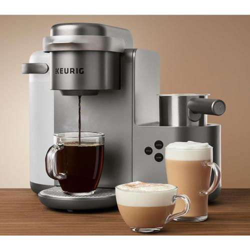 Keurig K-Café Milk Frother Cup Replacement Part or Extra,80 milliliters Hot and Cold Frothing, Compatible with Keurig K-Café Coffee Makers Only, Nickel