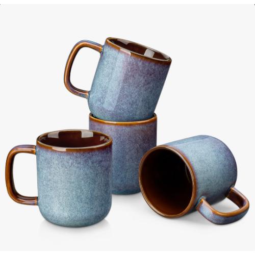 4pk Vancasso Blue Mugs for Coffee & Tea
