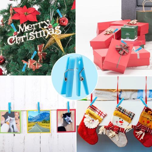 Mini Clothespins for Baby Shower Games Boy Blue Clothes Pins 1.4 Inch