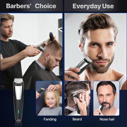 Valano Beard Trimmer Hair Clippers for Men All-in-One Self-Sharpening Electric Men's Cordless Rechargeable Mustache Grooming Kit Gift for Ear Nose Body Public