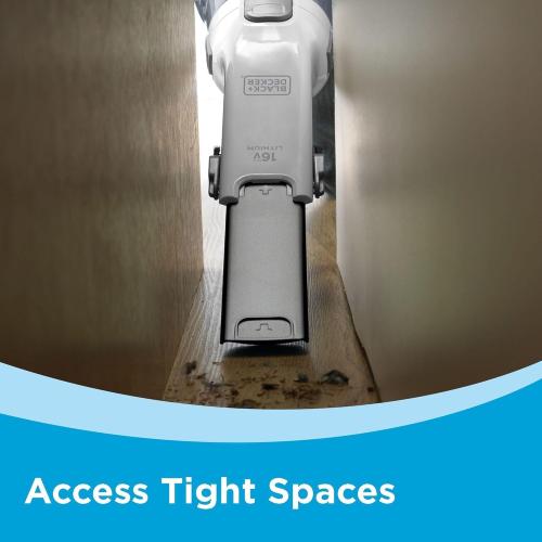 Black Decker, Dustbuster AdvancedClean Handheld Vacuum Cordless, Compact Home and Car Vacuum with Crevice Tool, Rotating Nozzle and Charging Station
