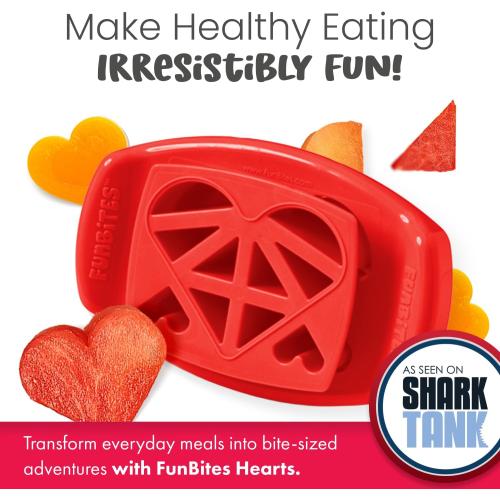 FunBites Sandwich Cutter for Kids Lunch, Crustless Bento 2-Pc Set, 1 Pack