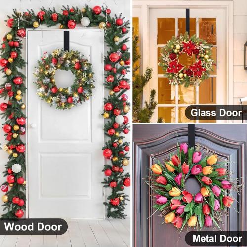 Wreath Hanger,Christmas Decorations Adjustable Wreath Hanger for Front Door