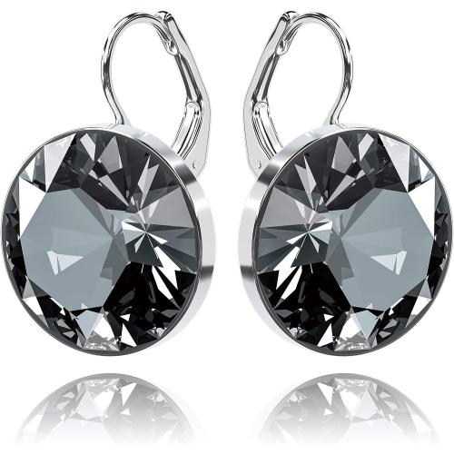 Gorgeous Solitaire Earrings for Women - Embellished with Austrian Crystals, Leverback Drop, Perfect for Any Occasion, Ideal Gifts for Women