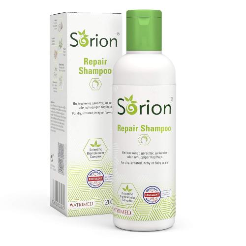 Sorion Shampoo - Psoriasis and Eczema Scalp Care with Coconut oil, Neem and Curcuma (200 ml) by Sorion