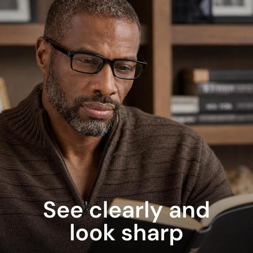 Gaoye Reading Glasses Men - Blue Light Blocking Lenses, TR90 Frames, UV400 - Eyeglasses with Clear Vision