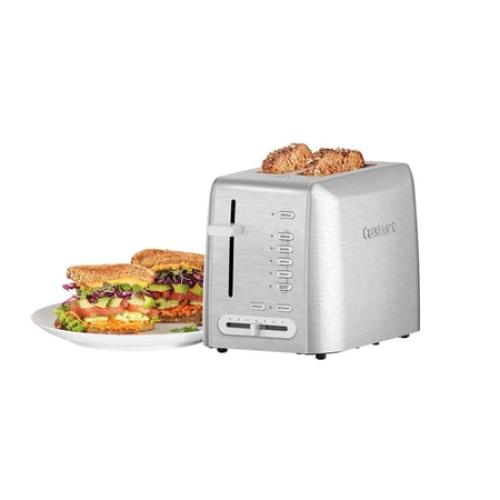 Cuisinart 2 Slice Toaster, Black With Dual control panel ‼️has stains ‼️and may come with missing or broken pieces ‼️