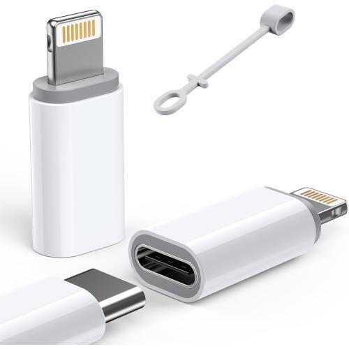LERTOSEN MFi Certified USB C to Lightning Adapter 2-Pack