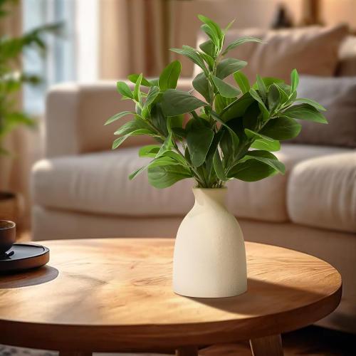 16 Artificial Eucalyptus Stems Potted Plant Indoor Fake Plants