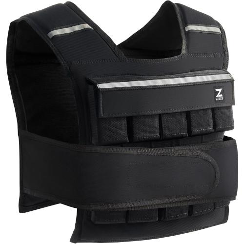 ZELUS 23lb|45lb Weighted Vest with Iron Weights for Exercise, Adjustable Weight Vest for Men, Workout Vest for Home Workouts Cardio Strength Training Weight Loss