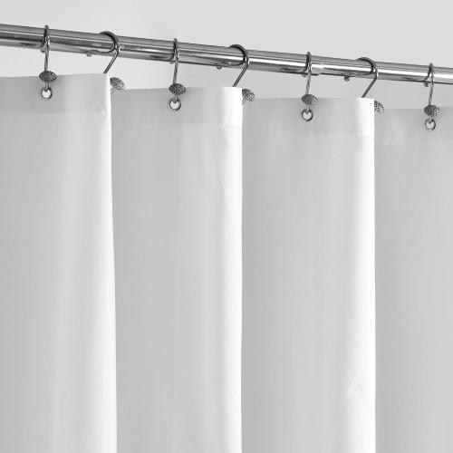 ALYVIA SPRING 54x78 Stall Waterproof Fabric Shower Curtain or Liner White