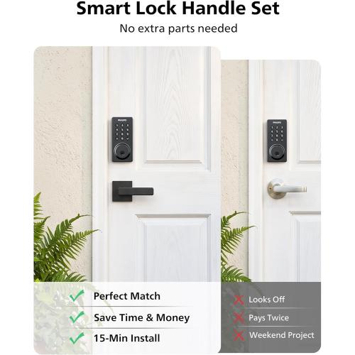 Philips WiFi Keypad Door Lock with Handle, App Control Smart Deadbolt Lock
