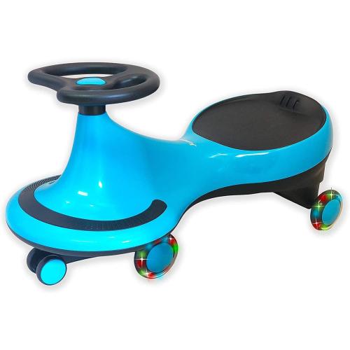Joyano® Swing Car, LED Flashing Wheels, Ride on Wiggle Car Boys and Girls, No Batteries, Gears or Pedals, Twist, Turn, Wiggle Movement to Steer, for Toddlers, Kids 3 Yrs and UP, 50kg/110lb (Blue)