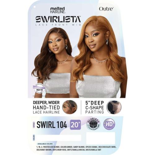 Outre Lace Front Wig - Melted Hairline - Swirlista - Swirl 104 (GOLDEN AMBER)