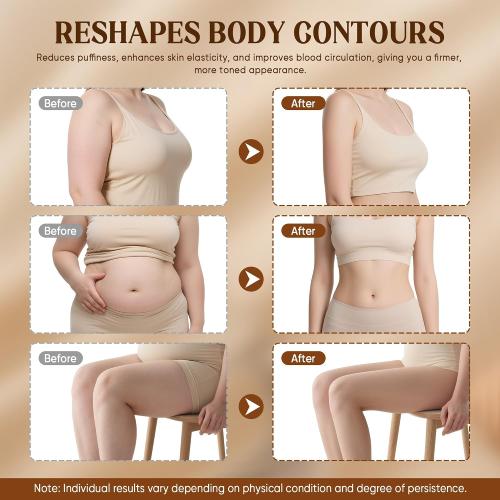 Multford Lymphatic Drainage Massager & Anti Cellulite Massage Tool,White