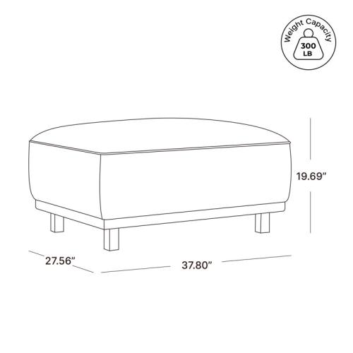 Joss & Main Russo 28 Ottoman & Reviews