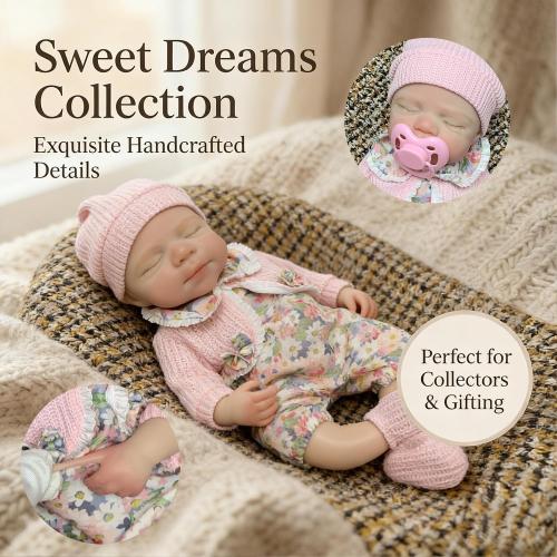 OtardDolls 12 Inch Silicone Reborn Baby Dolls Full Body Realistic Baby Doll Girl Handmade Painted Dolls with Clothes for Kids
