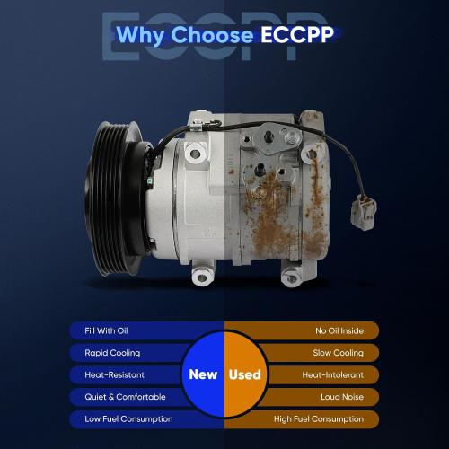 ECCPP AC Compressor 2003-2008 for Honda for Accord Odyssey Pilot 3.0L 3.5L
