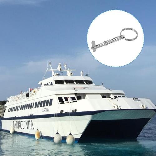 PATIKIL 316 Stainless Steel Quick Release Pin Bimini Top Pins Boat Marine Hardware with Drop Cam & Spring for Deck Boat Bimini Top